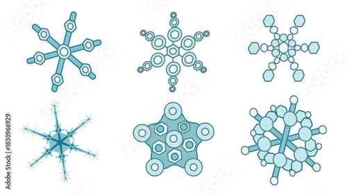 snowflakes set