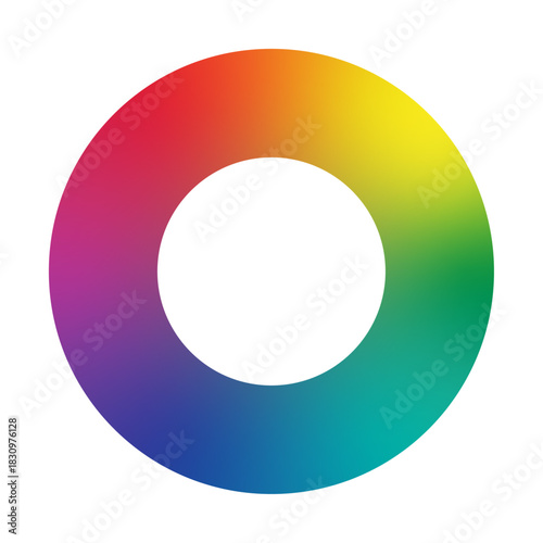 color wheel spectrum selector picker. RGB Spectrum color wheel palette. Color rainbow diagram circle