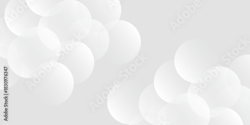 Abstract background with gray circle. White and grey abstract modern transparency circle presentation background. Vector circles template vector design. Object web design. Round shape. Minimal poster