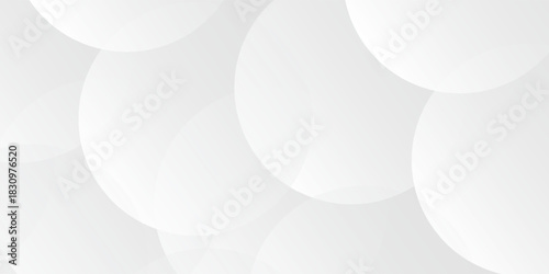 Abstract background with gray circle. White and grey abstract modern transparency circle presentation background. Vector circles template vector design. Object web design. Round shape. Minimal poster