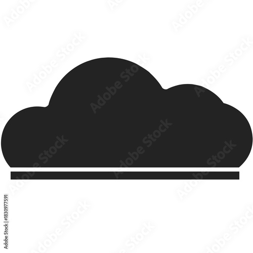 Modern minimalist cloud server icon symbol 
