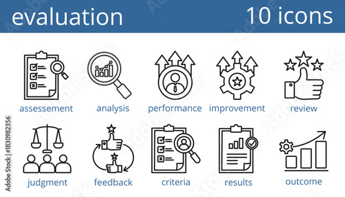 evaluation icon vector illustration concept	

