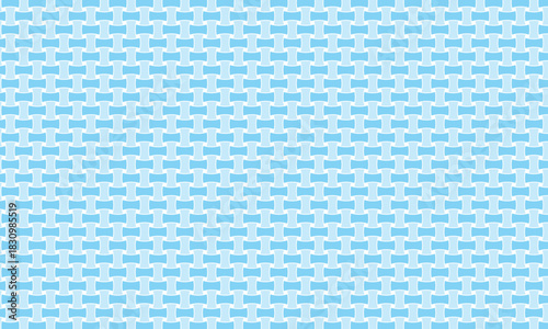 余白がある糸を絞ったような青い形が並ぶ斜子織模様