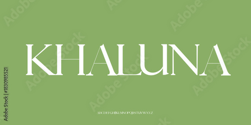 font KHALUNA for your bussines design font