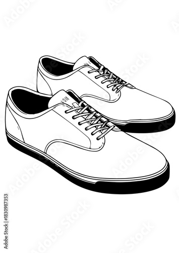 sneakers isolated on white background