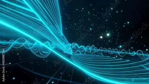 Futuristic Abstract Finance Background Seamless Loop