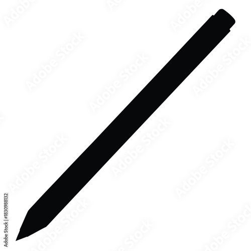 Simple Pencil Black Silhouette for Drawing Sketching and Writing on Paper