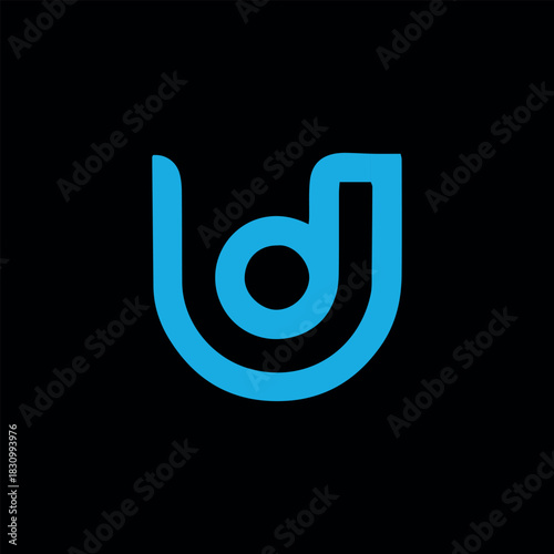 letters u, ud, ur and uv text logo design vector format