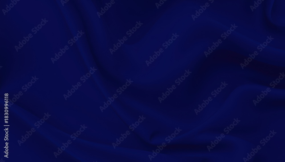 Fototapeta premium Deep rich navy blue fabric texture with subtle folds and shadows creating a luxurious and elegant background