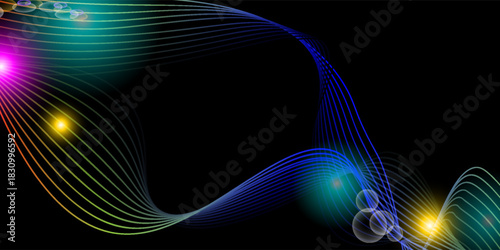 Abstract shiny background with place for your text - illustration