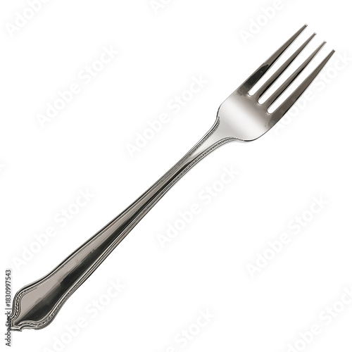 Fork With Elegant Design Resting on a Simple Background