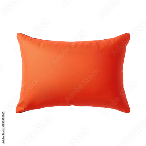 Bright Orange Decorative Pillow on a White Background for Home Decor Inspiration