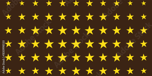 Pixel art gold star seamless pattern. style vector background.