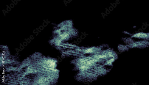 Abstract grungy background with copy space, green and yellow gradient, grainy texture