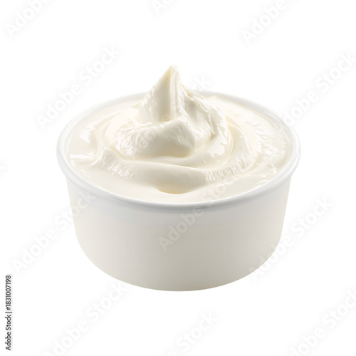 Creamy Dessert in a White Cup Ready to Be Enjoyed at a Casual Gathering or Party
