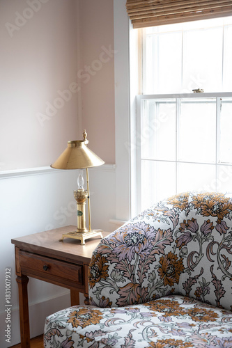 Obraz na plátně Interior of quaint new england room