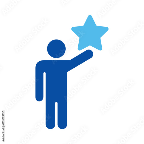 Customer Feedback Icons In Blue Style, Vector Illustration 