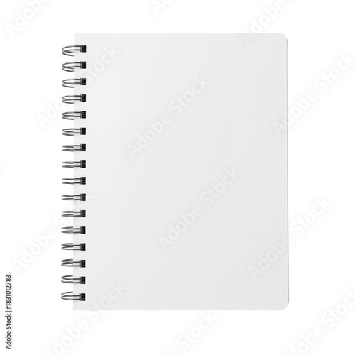 Blank Spiral Notebook Ready for Creative Ideas and Writings