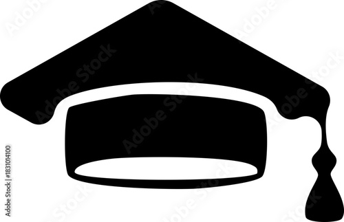 Graduation hat icon, Graduation cap vector icon for education apps and web, University Mortarboard, Vector Illustration !	