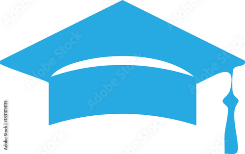 Graduation hat icon, Graduation cap vector icon for education apps and web, University Mortarboard, Vector Illustration !	