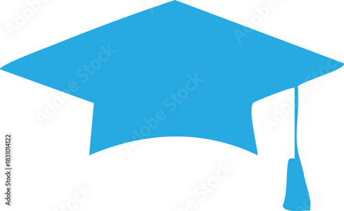 Graduation hat icon, Graduation cap vector icon for education apps and web, University Mortarboard, Vector Illustration !	