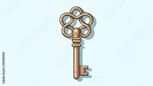 Key Cartoon Vector 3