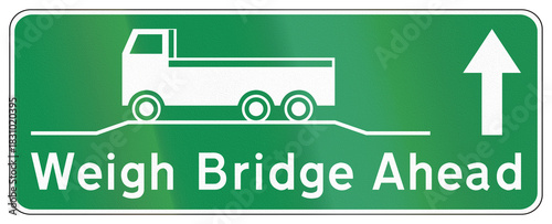Road sign used in India - Weigh Bridge Ahead
