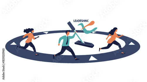 Strategic Leadership Guiding Diverse Team on Circular Path of Continuous Corporate Development and Growth