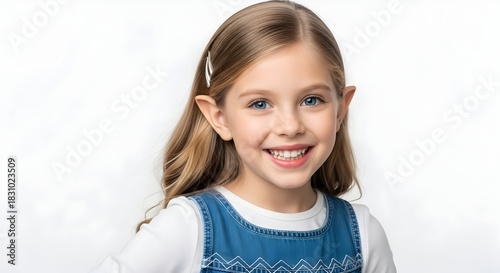 Radiant Joy A Childs Heartwarming Smile Innocence and Wonder Captured in a Portrait of Pure Happiness Showcasing Childhood Dreams and Precious Moments of Delight and Fun