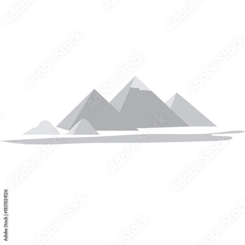 Pyramid Vector Editable 
