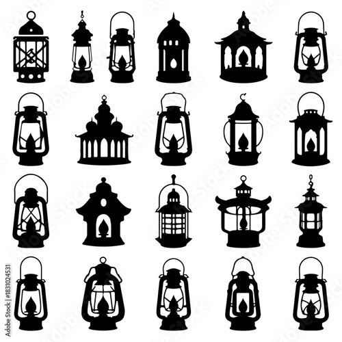 Silhouette lanterns collection