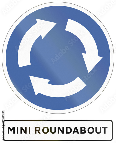 Free Download Road sign used in India - Mini roundabout - GFXLoad