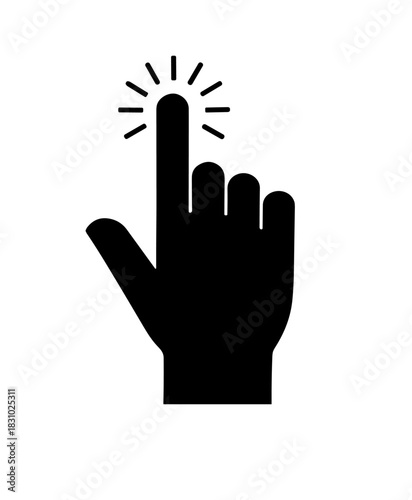 Engage and interact with a simple touch symbol for your website or app interface to enhance user experience and intuitive navigation design