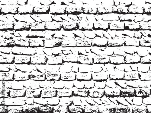 Stone Wall Texture Black and White Architecture Detail