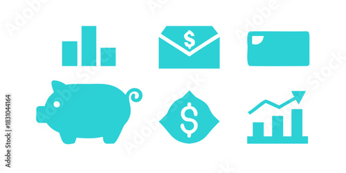 piggy bank and money