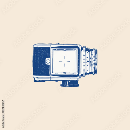 Old vintage analog film medium format camera photographer photography icon
