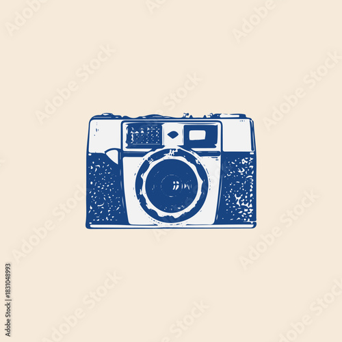 Vintage analog 120 film medium format range finder camera  photography photographer icon