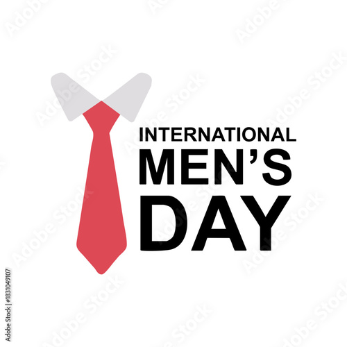 International Men’s Day SVG, Tie Symbol Masculine Celebration Vector, Men's Day Clipart Design, Svg Files for Cricut