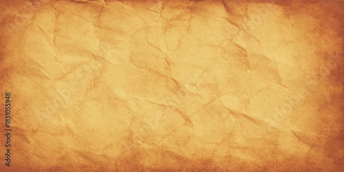 Vintage textured old parchment paper background with brown grunge surface pattern