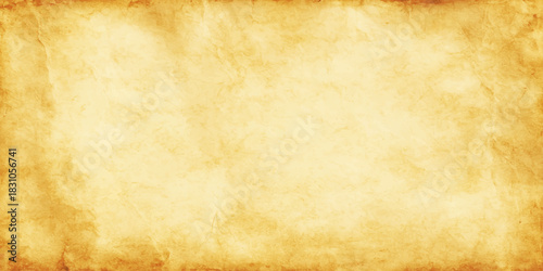 Old beige parchment paper texture background with grungy brown stains and worn antique retro vintage design