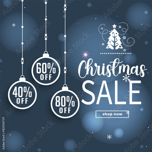 Festive Christmas Sale with Discount Ornaments