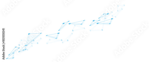 Abstract white, blue digital technology futuristic communication high tech concept background. global network technology concept.