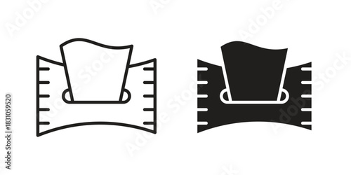 baby wipe icon. Outline, Glyph and Filled Outline Style