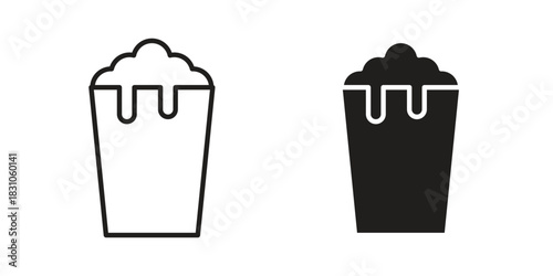 Beer icon. Outline, Glyph and Filled Outline Style