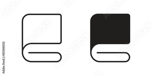 blanket icon. Outline, Glyph and Filled Outline Style