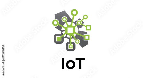 Internet of Things IoT network connectivity concept digital technology icon graphic design