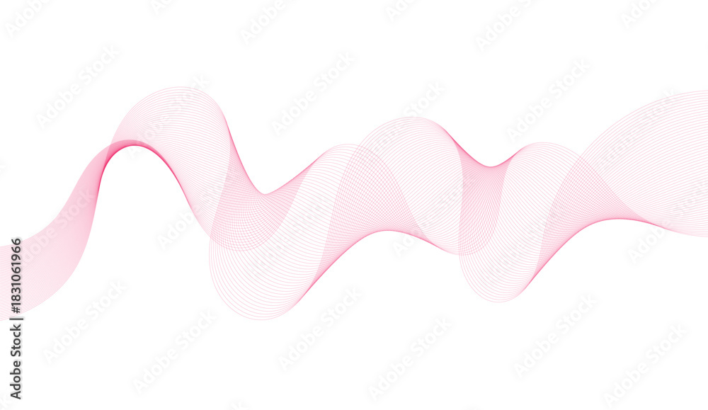 Obraz premium Abstract pink line with white background