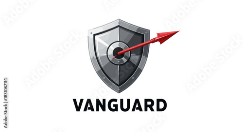 Protective silver shield with a sharp red arrow puncturing the bullseye aim