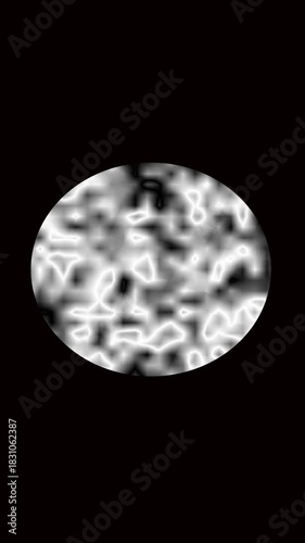 Animated grayscale abstract vertical video swirling energy plasma cosmic nebula motion graphics. Vertical video abstract grayscale animation seamless loop swirling energy plasma cosmic background.
