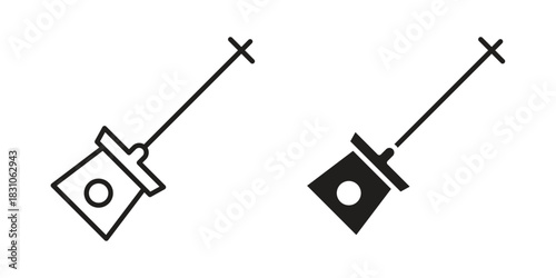 Car dipstick icon. Outline, Glyph and Filled Outline Style